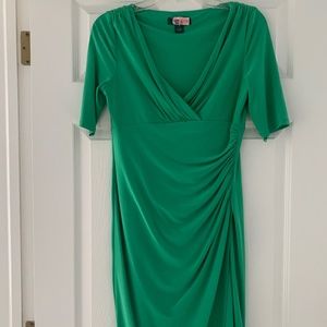 Ralph Lauren Green dress with short sleeves- Petite